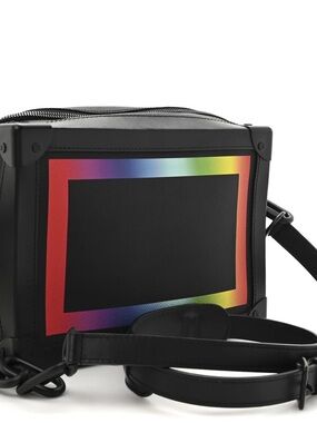 Authentic LOUIS VUITTON Taiga Rainbow-colored mini Soft trunk